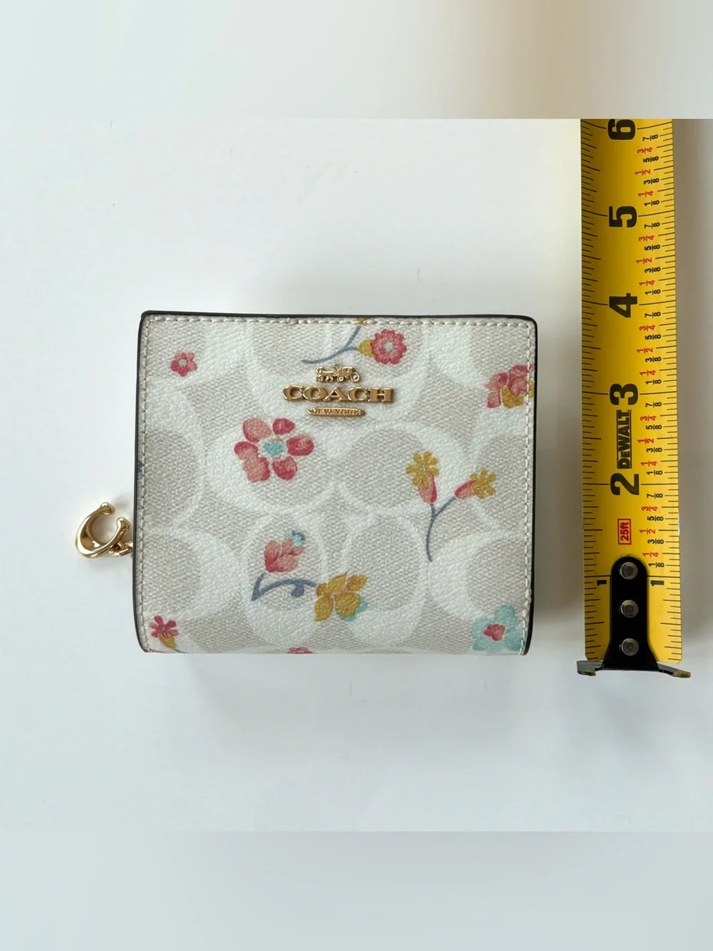 Coach NWT Signature Mystical Floral Snap Wallet C8704